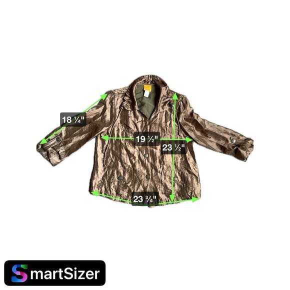 Ruby Rd Jacket Womens 8 Bronze Iridescent Lightweight Jacket‎ Pockets Metallic - Picture 9 of 9